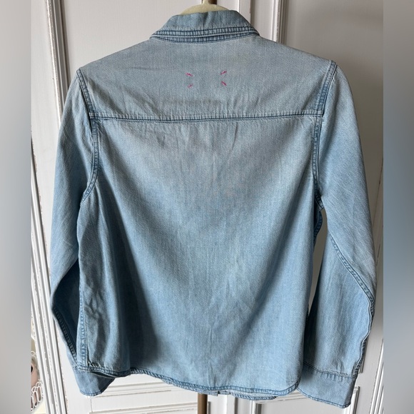 Hatch Light Blue Denim Button Down Shirt - Picture 6 of 6